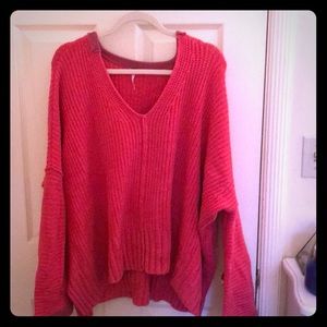 Oversized hot pink super cute sweater.